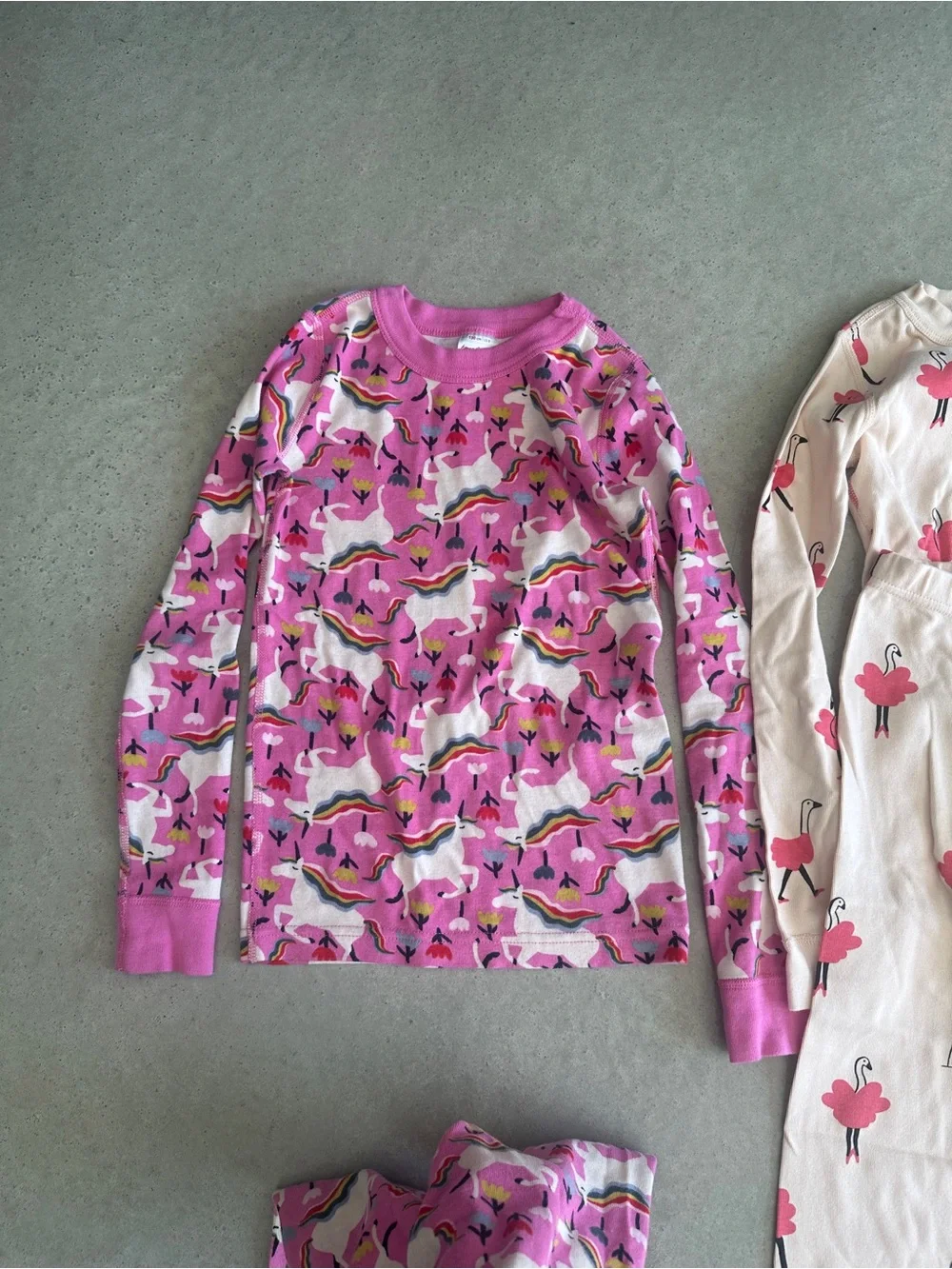 LOT of 3 Hanna Andersson Girls Pajama Sets - Soft Long Sleeve & Pants